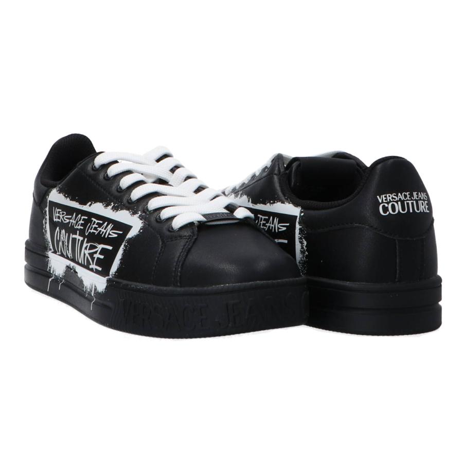 Versace Sneakers Fondo court 88 lett grafiti Nero 3