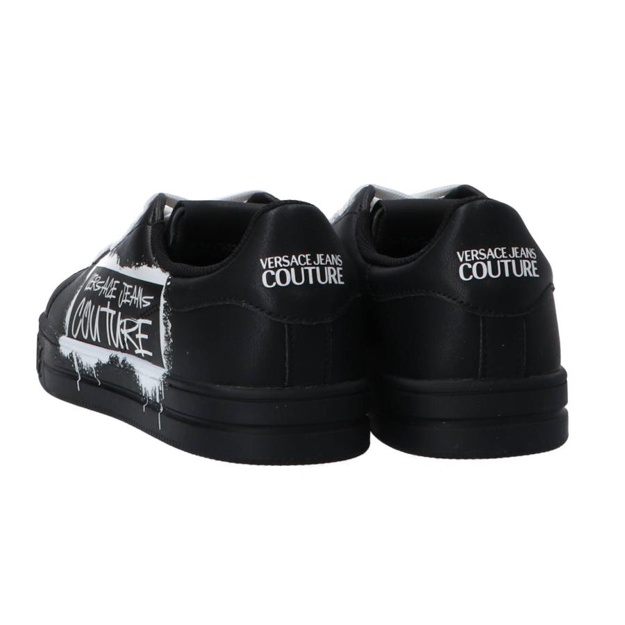 Versace Sneakers Fondo court 88 lett grafiti Nero 4