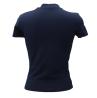 W4BI26J1314 SS MOCK NECK ALL OVER 4G TEE Blu