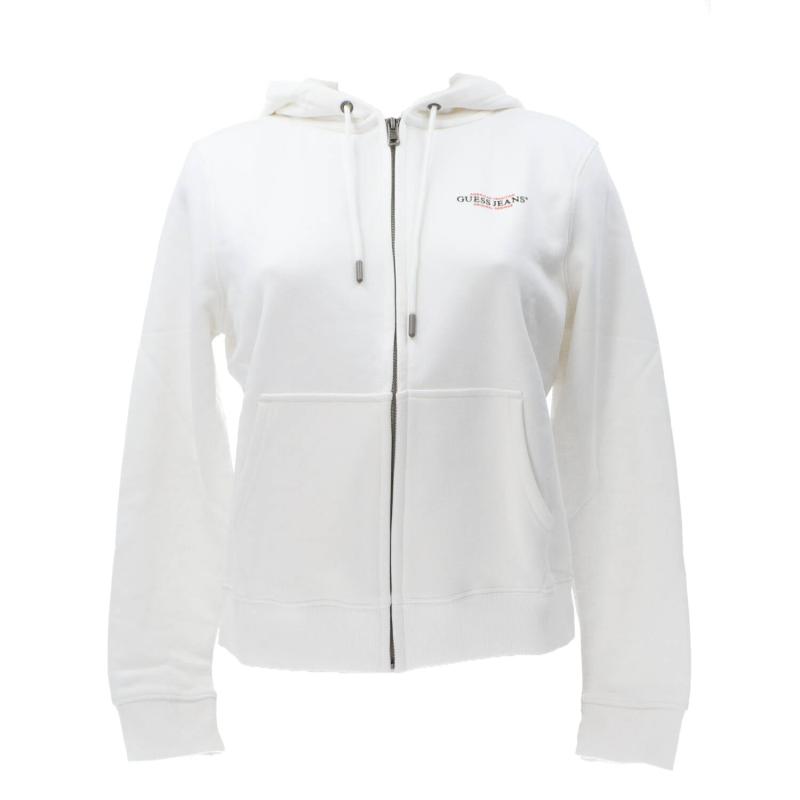 Felpe GJ ZIP HOOD REG MINI AMERICA Bianco