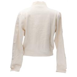 Felpe STACIE FULL ZIP SWEATSHIRT Bianco Panna