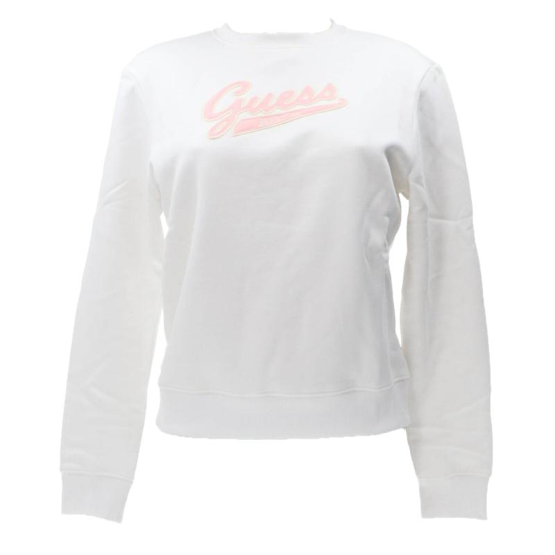 Felpe GJ REG GUESS SCRIPT SWEAT Bianco