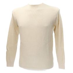 Maglioni PARICOLLO STRUTTURATO M09 Beige Panna