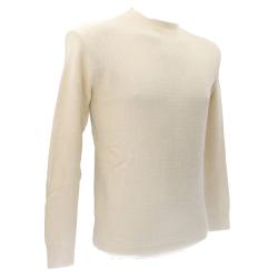 Maglioni PARICOLLO STRUTTURATO M09 Beige Panna