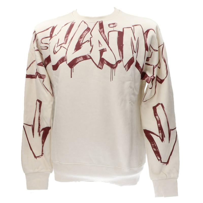 Felpe 24IDS54509 GIROCOLLO Bianco Latte