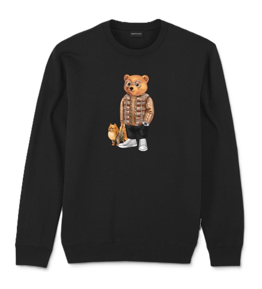 Baron Filou Felpe FILOU ORGANIC PULLOVER Nero Nero Baron Filou Felpe FILOU ORGANIC PULLOVER Nero Nero 1