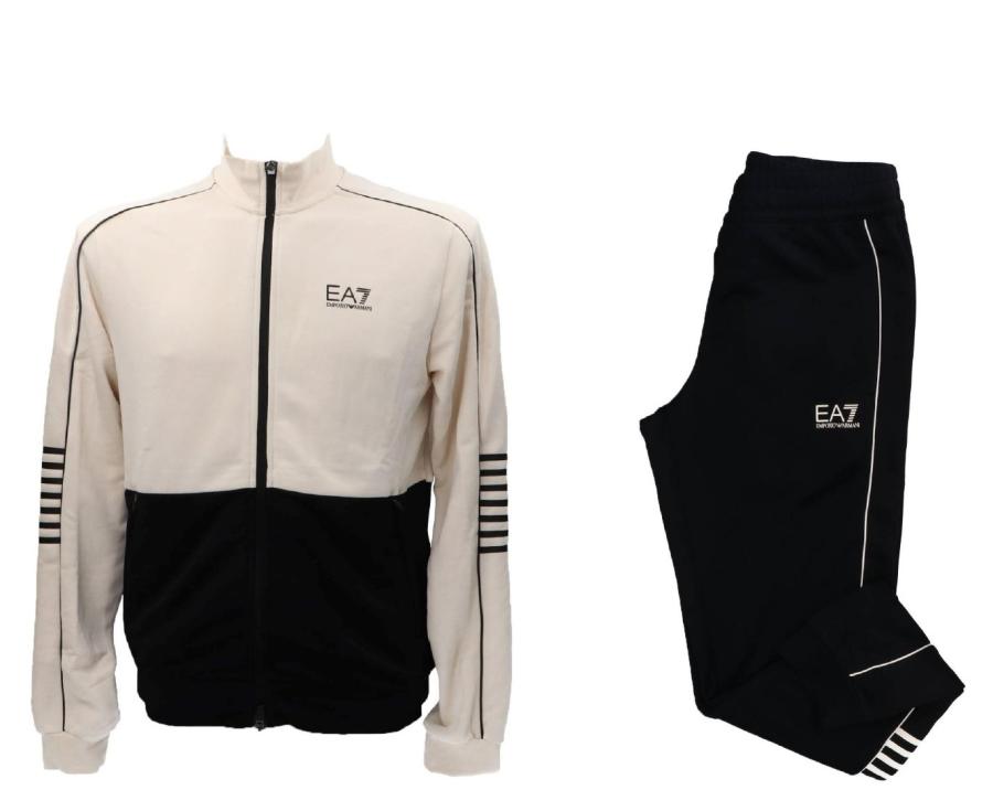 Emporio Armani Tute 6DPV53 PJ16Z COMPLETO TUTA Beige Nero Emporio Armani Tute 6DPV53 PJ16Z COMPLETO TUTA Beige Nero 2