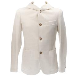 Giacca GIACCA CAPP MAGLIA G04 Bianco Panna