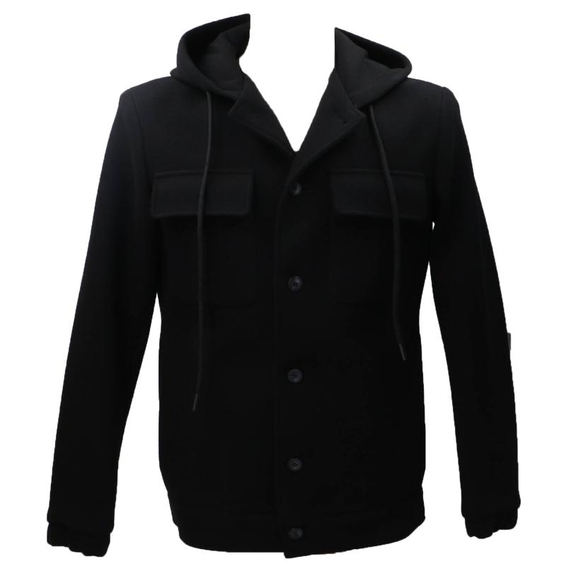 Cappotti GIUBBOTTO CAPPUCCIO J48 Nero
