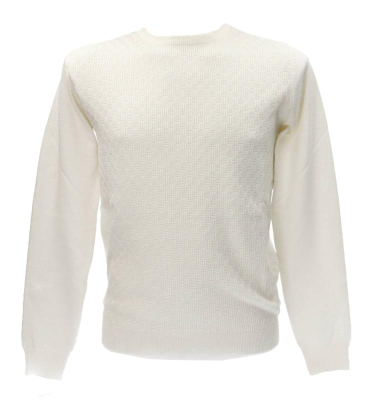 Maglioni GIROCOLLO MI2764SS Bianco