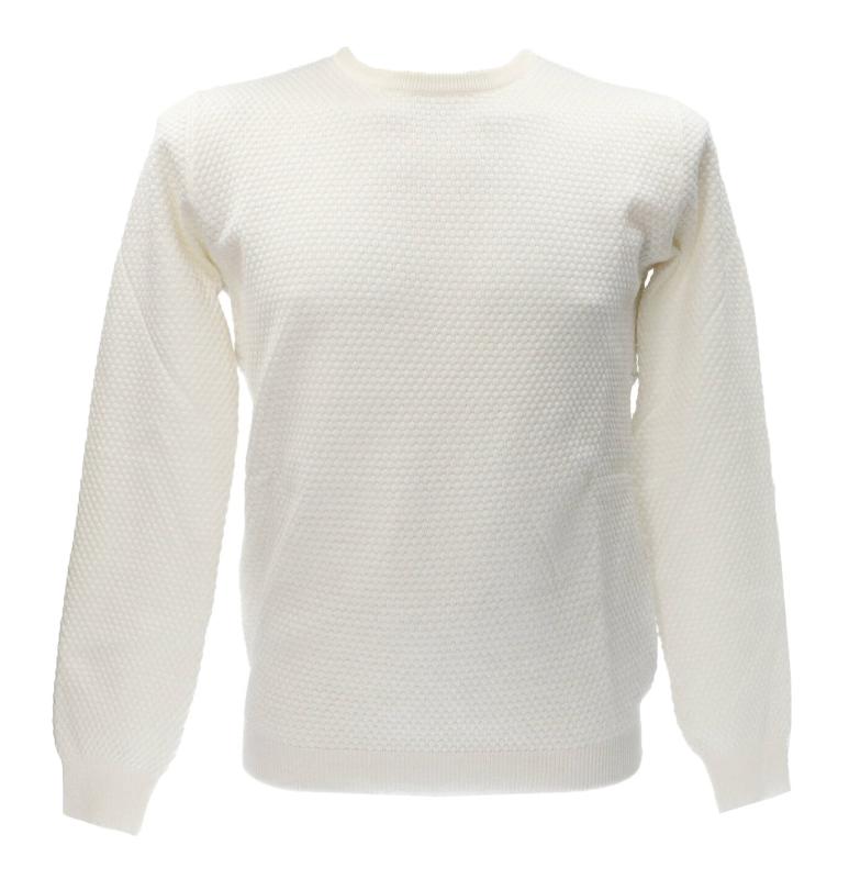 Maglioni GIROCOLLO MI2806SS Bianco