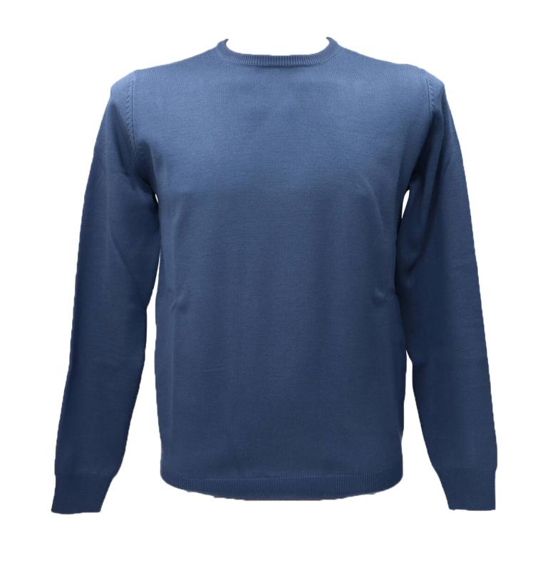 Maglioni GIROCOLLO MI2757SS Azzurro