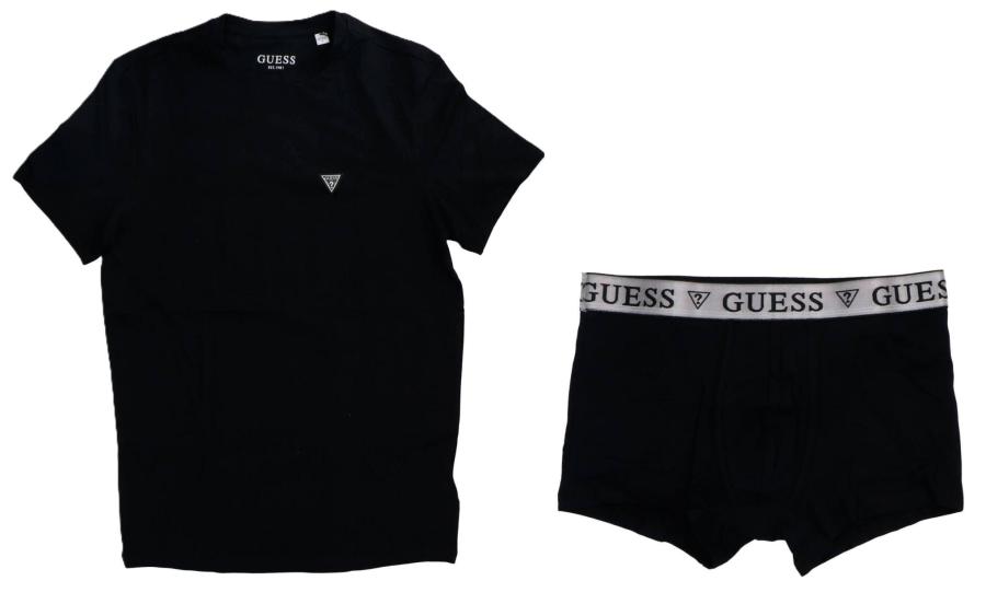 Guess Intimo TEE+BOXER PACK Nero 2