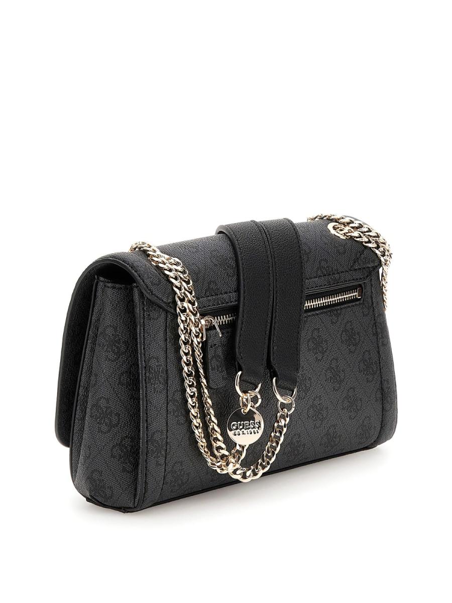 Guess Borse a spalla NOELLE CONVERTIBLE XBODY FLAP Nero 3