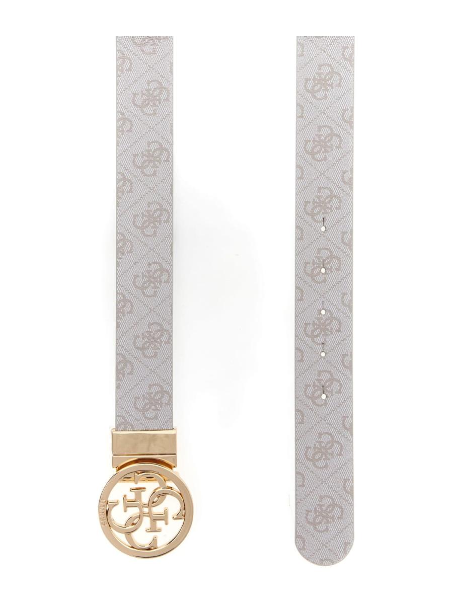 Guess Cinture NOELLE ADJ &  REV PANT BELT Bianco 2