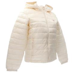 Giubbotti GJ HOODED PUFFER WOMAN Bianco Panna