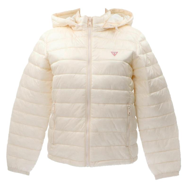 Giubbotti GJ HOODED PUFFER WOMAN Bianco Panna