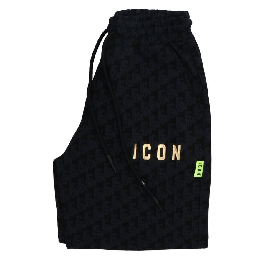 Icon Bermuda  ALL OVER C/LOGO SOTTO TASCA Nero 1