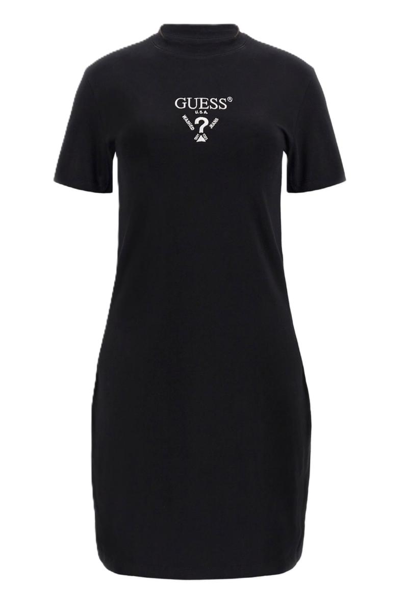 Guess Vestiti COLETTE JERSEY DRESS Nero 3