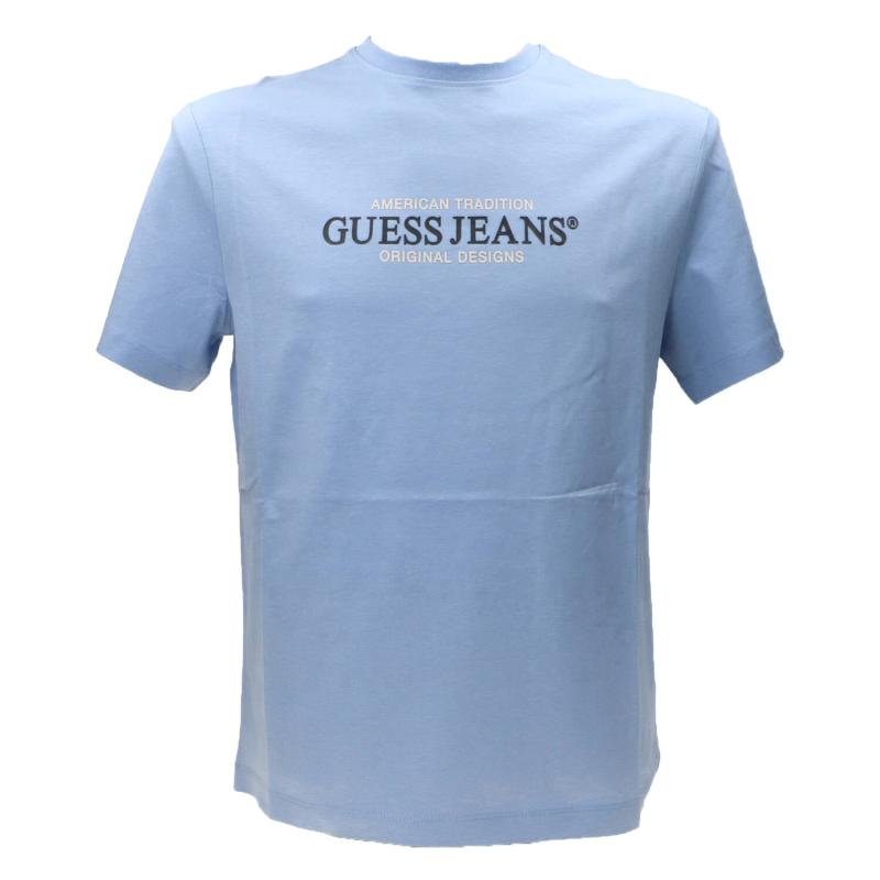 T-shirt GJ SS CN REG AMERICAN TRAD TEE Azzurro