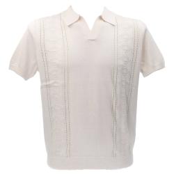 Polo SS RIB POINTELLE BRYANT POLO Beige Panna