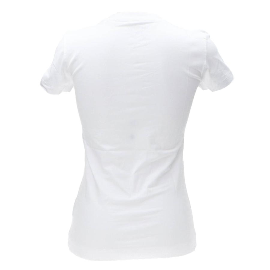 Guess T-shirt SS CN SHINY TRIANGLE TEE Bianco 3