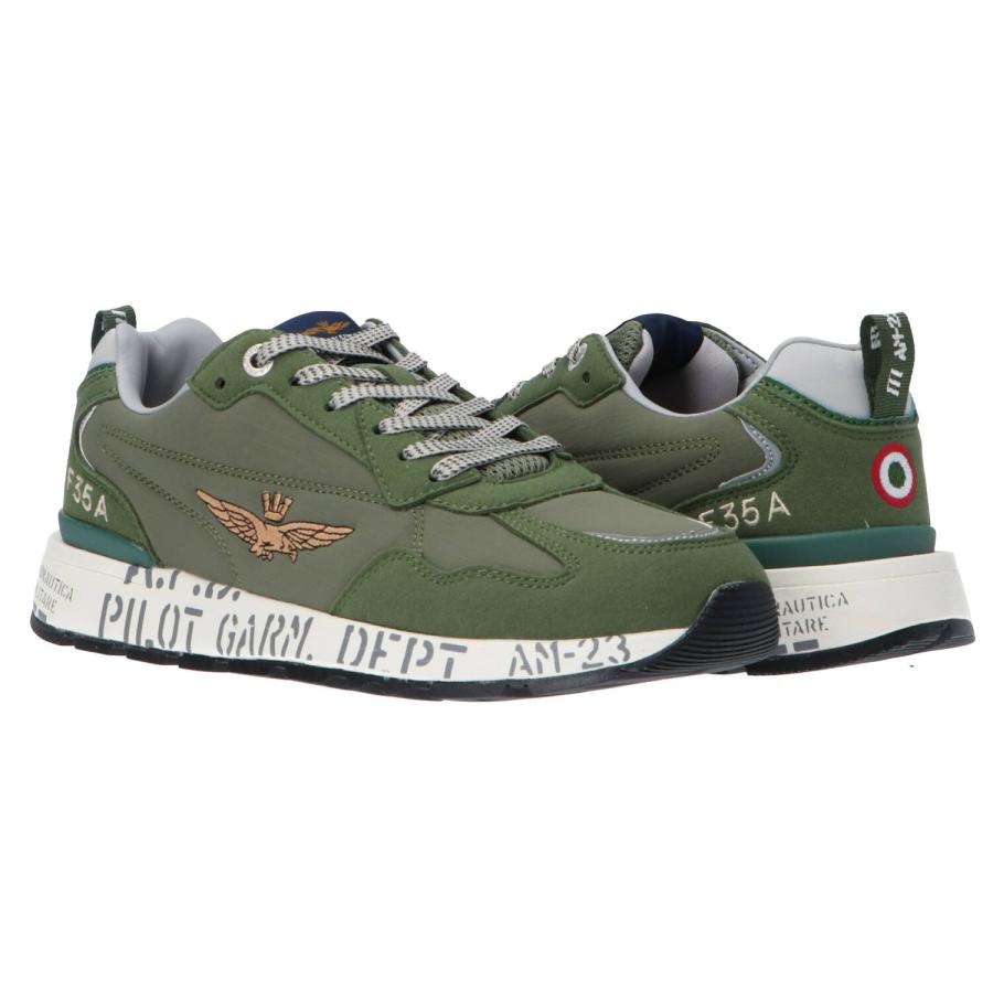 Aeronautica Militare Sneakers Pilot garm 251SC276CT3332 Verde scuro 3
