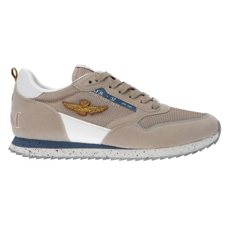 Aeronautica Militare Sneakers mesh e suede 251SC288CT3545 Beige 1