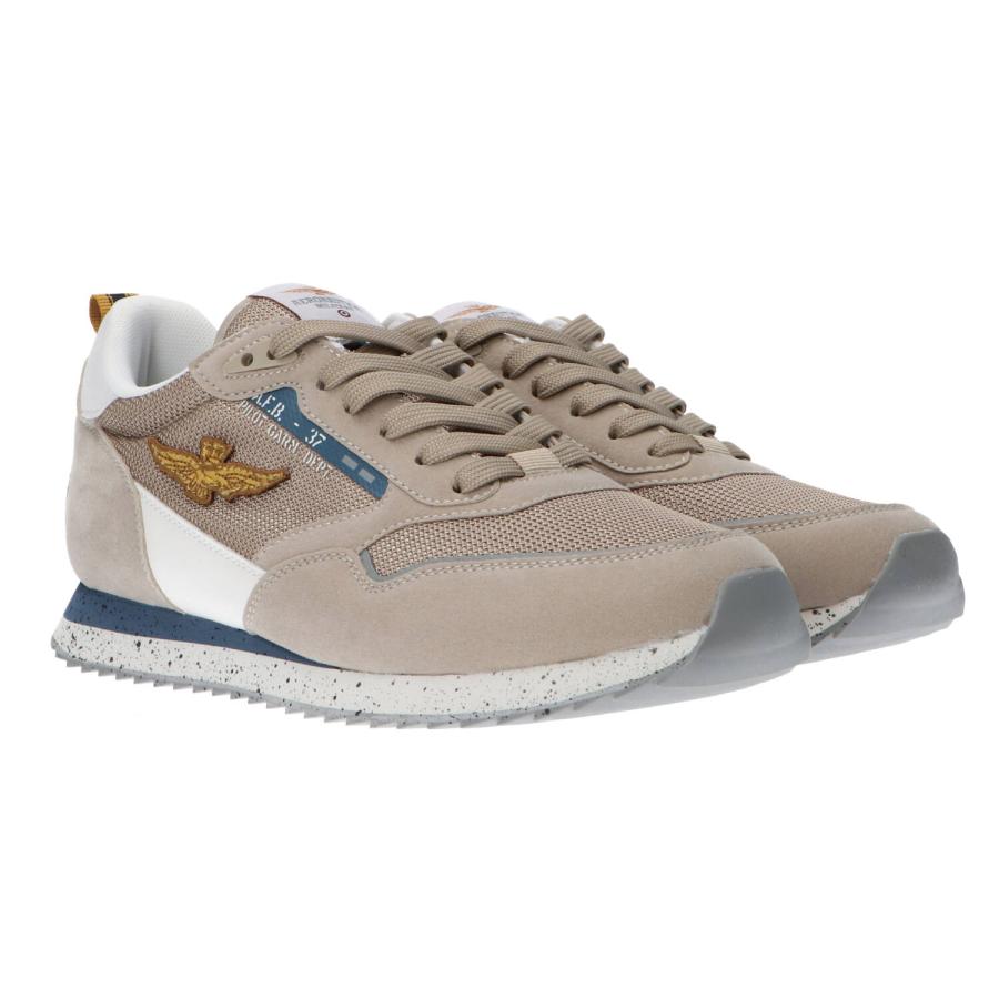 Aeronautica Militare Sneakers mesh e suede 251SC288CT3545 Beige 2
