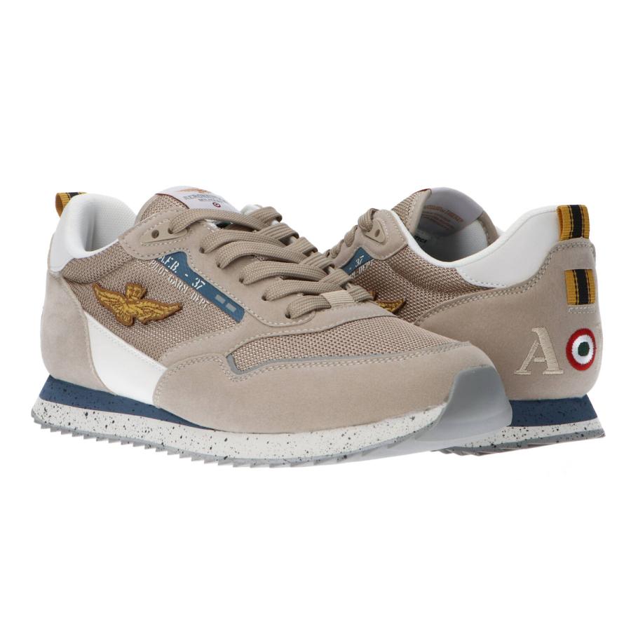 Aeronautica Militare Sneakers mesh e suede 251SC288CT3545 Beige 3