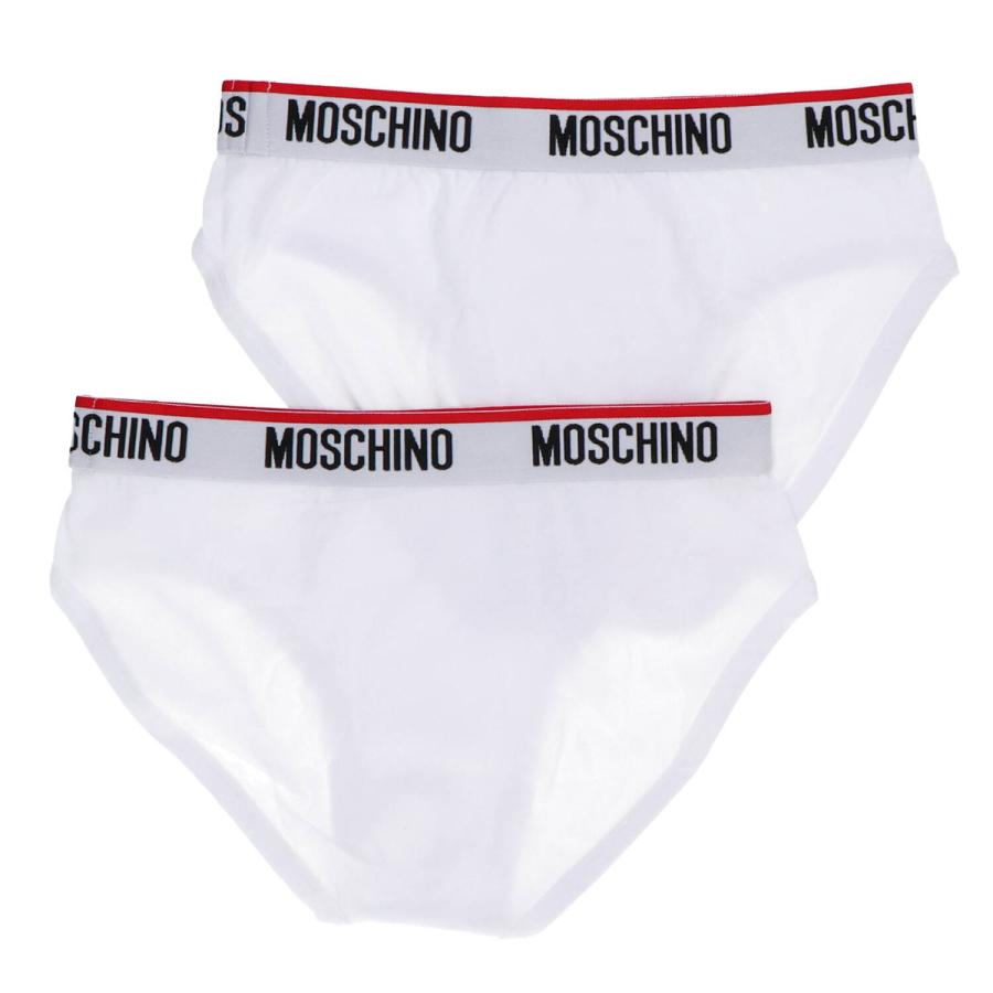 Moschino Intimo V1A1392 BI-PACK SLIP Bianco  3