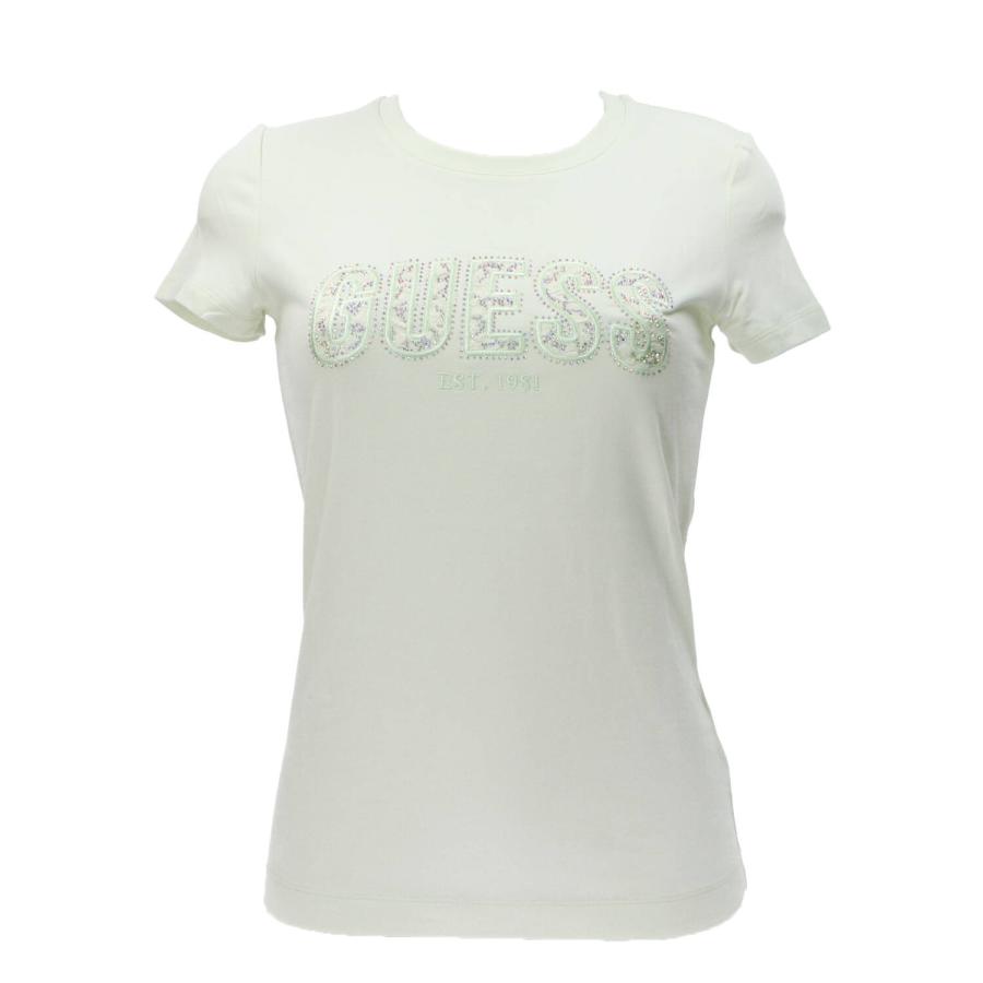 Guess T-shirt CN SS LOGO LACE TEE Verde Chiaro 1
