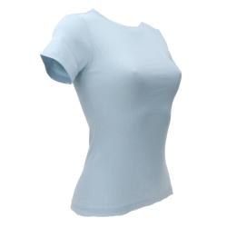 T-shirt GJ SS CN EMBRO SLIM TOP Azzurro