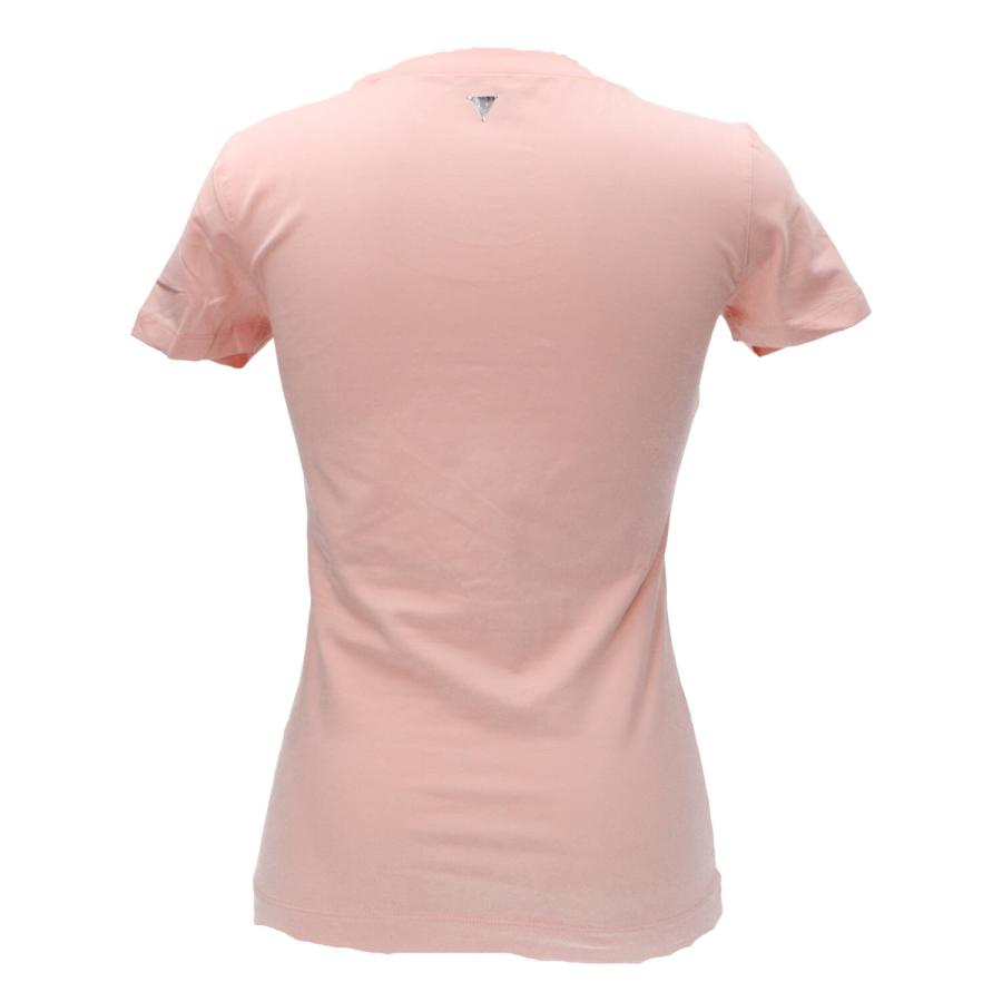 Guess T-shirt SS CN TRIANGLE BEADS TEE Rosa 3