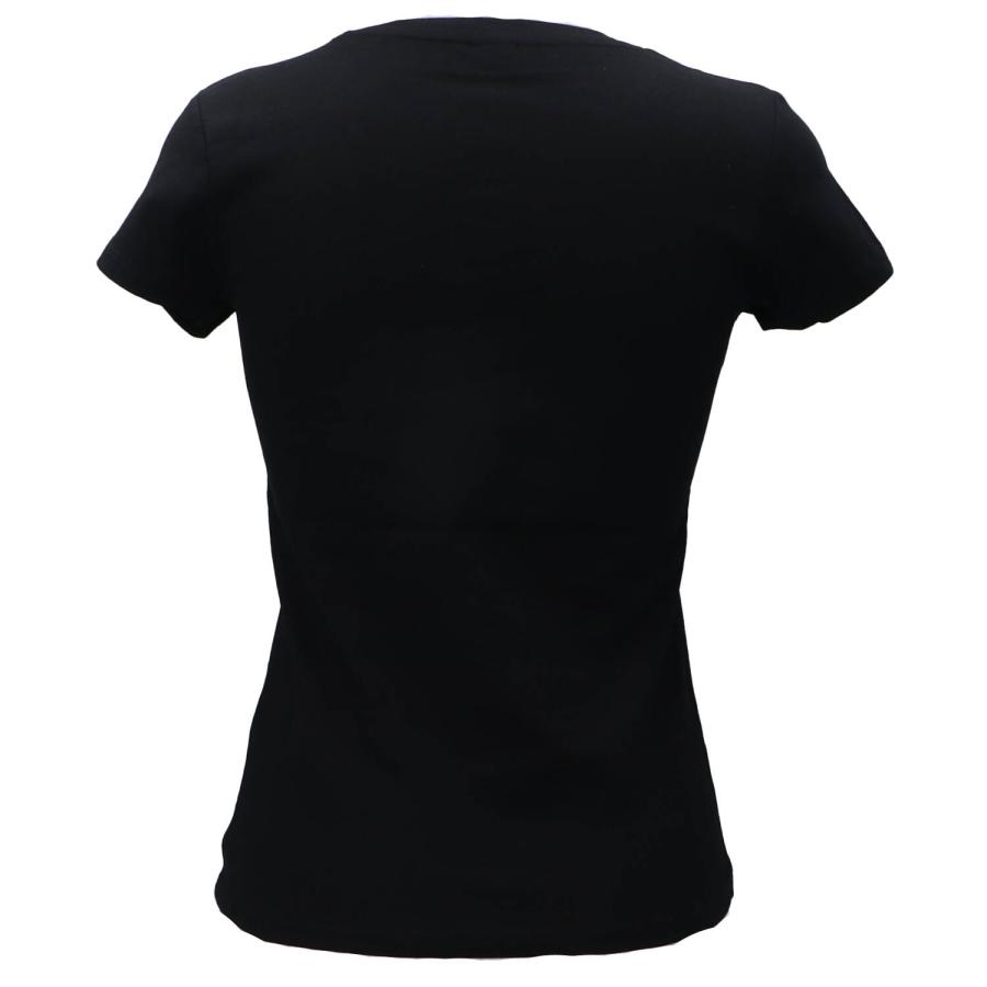 Guess T-shirt TRIANGLE RHINESTONES SS TEE Nero 3