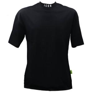 T-SHIRT LOGO DIETRO T049 Nero