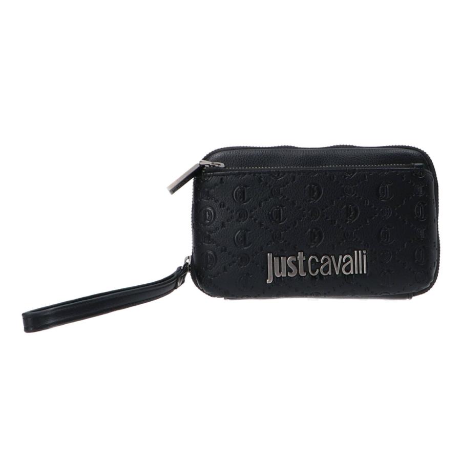 Just Cavalli Pochette JC METAL LETTERING - STYLE 5 Nero emboissed 1