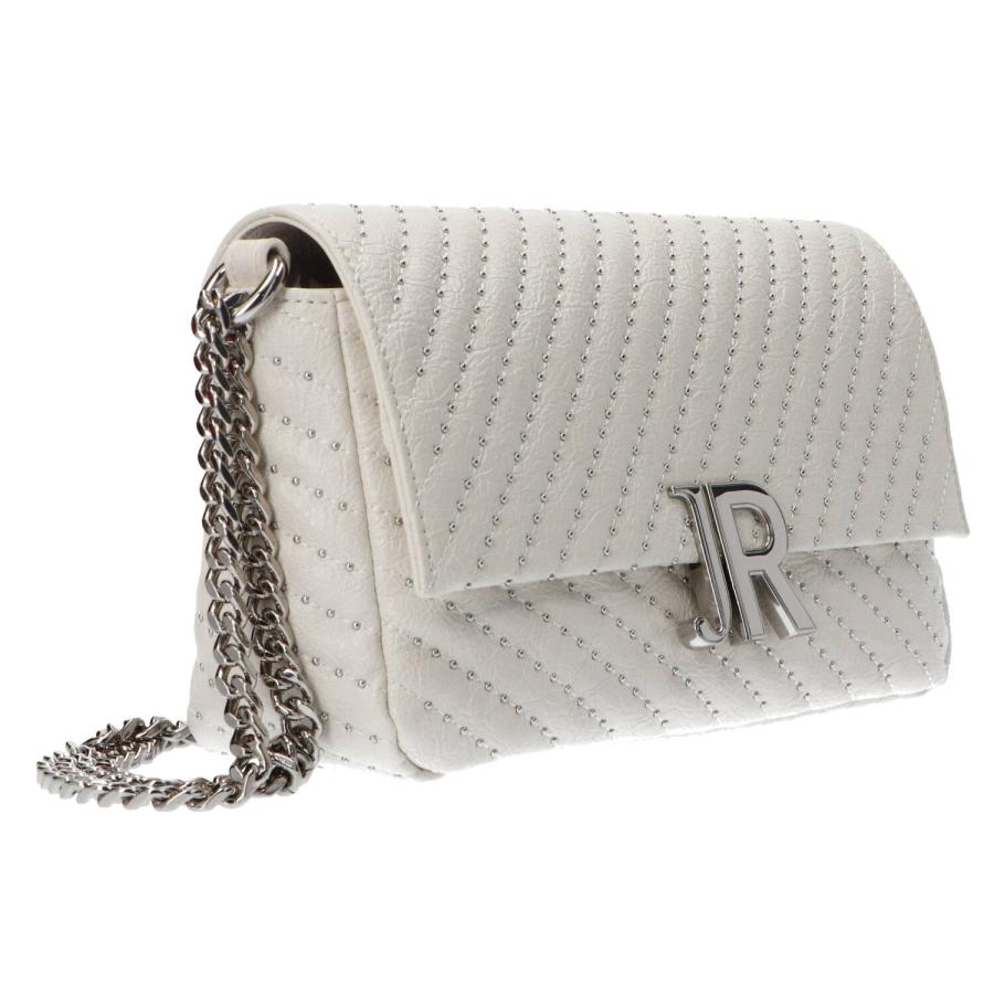 Richmond Borse a spalla SHOULDER BAG AMIAR Bianco panna argento 2