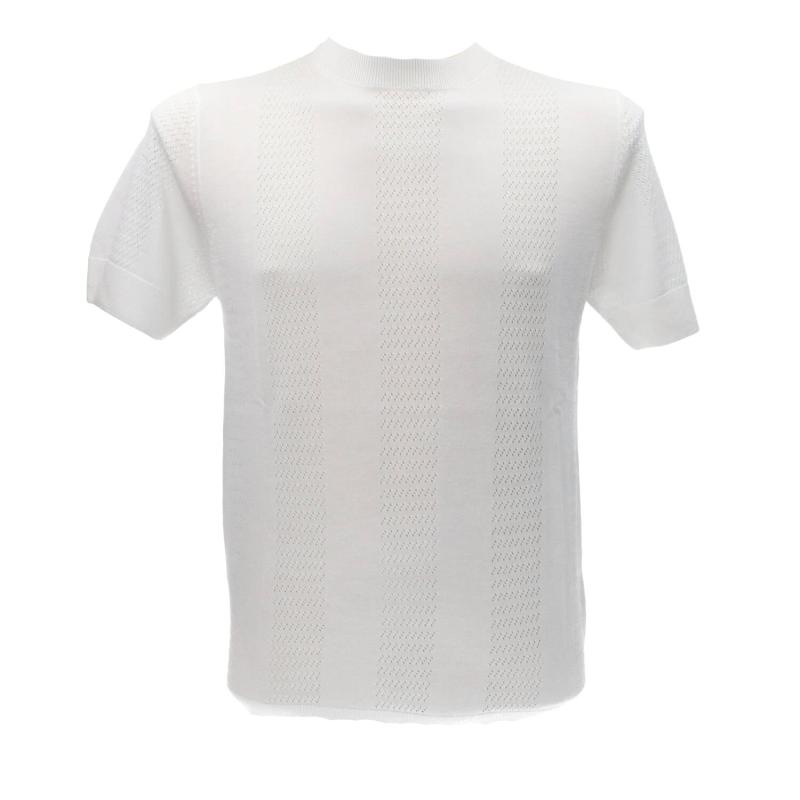 Maglia MAGLIA PARICOLLO TRAFORI M31 Bianco