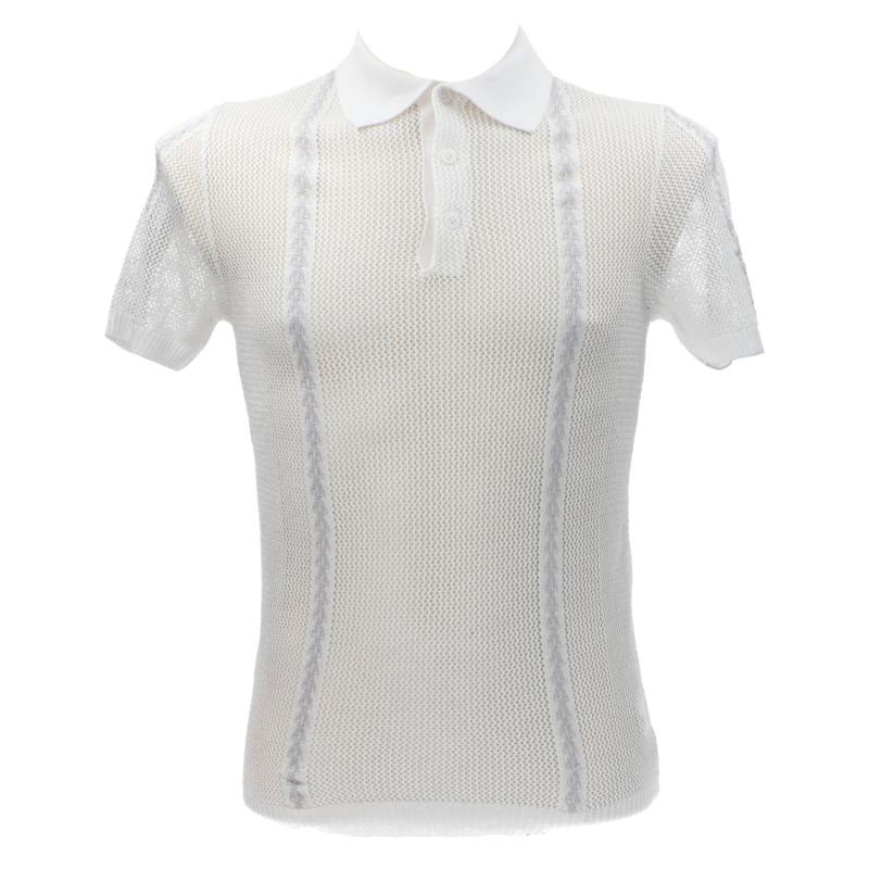 Polo MAGLIA SCOLLO POLO M37 Bianco