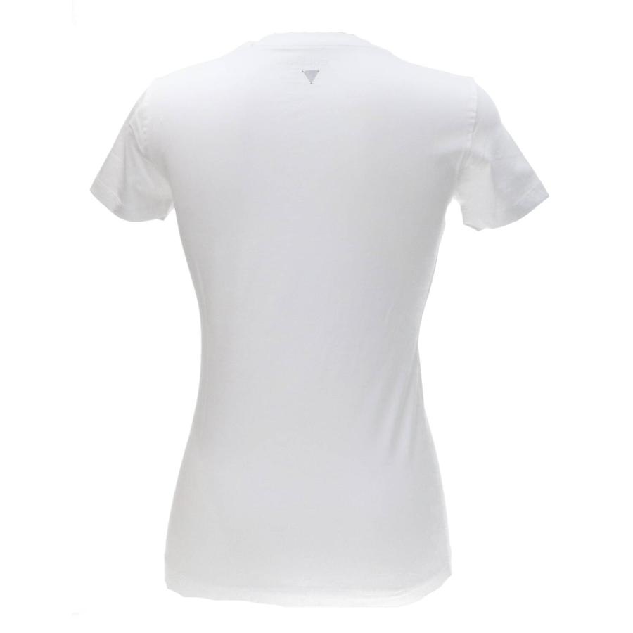 Guess T-shirt CN SS LEAF  TRIANGLE TEE Bianco 3