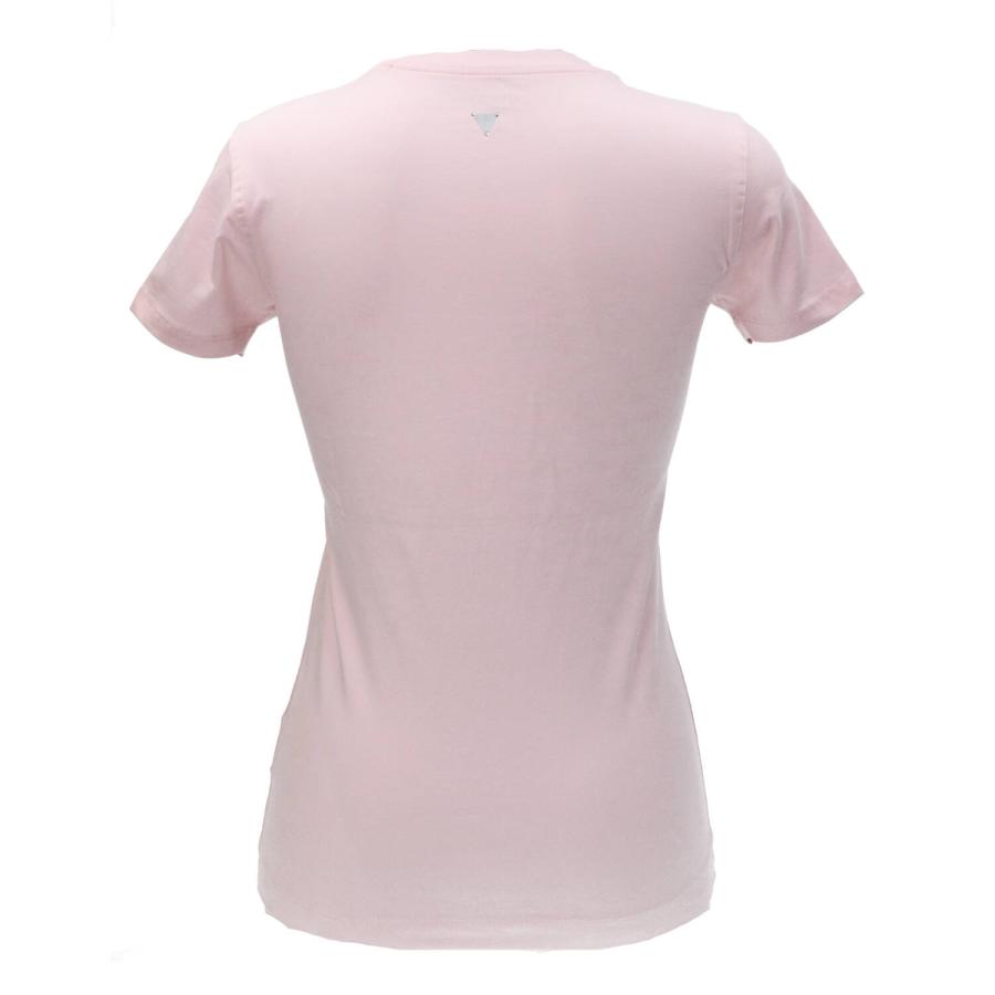 Guess T-shirt CN SS LEAF  TRIANGLE TEE Rosa 3