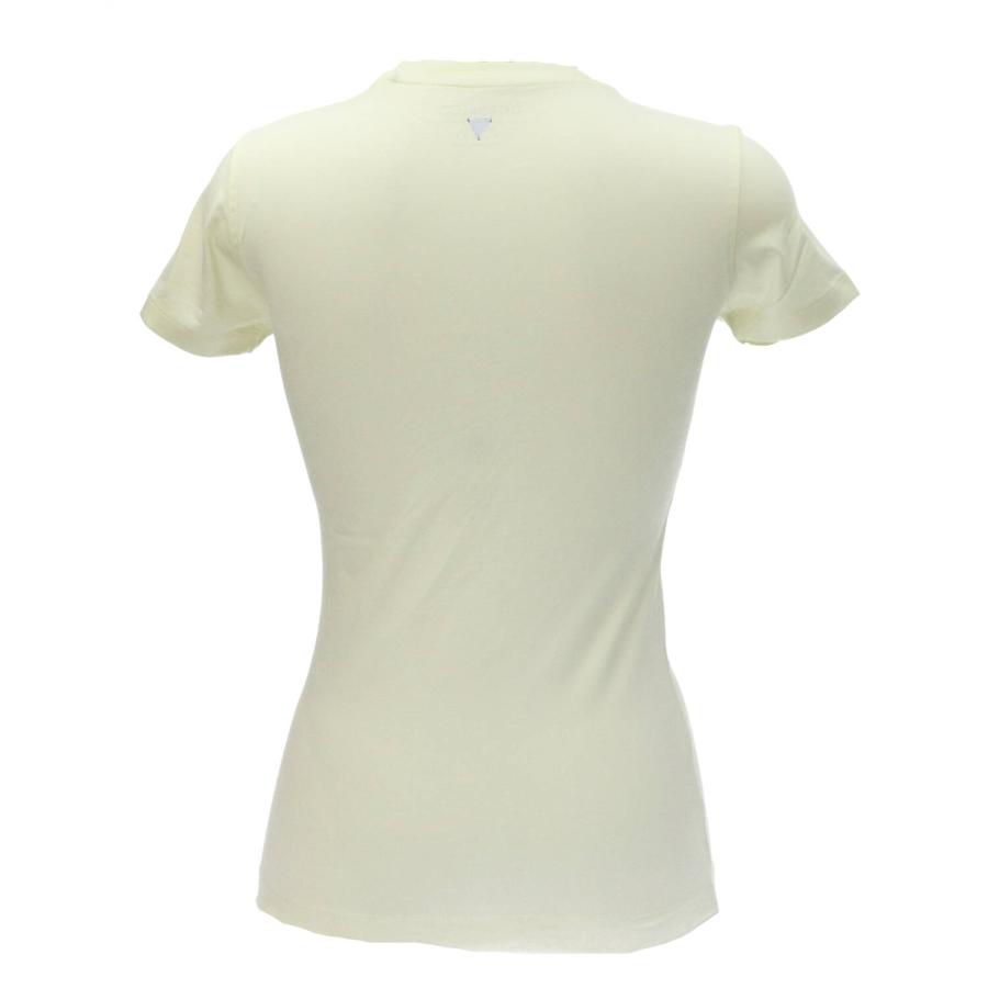 Guess T-shirt CN SS LEAF  TRIANGLE TEE Giallo 3