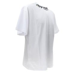 T-shirt SHIRT ART PRINT NECK COMFORT Bianco