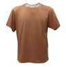 T-shirt SHIRT ART PRINT NECK COMFORT Marrone