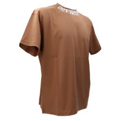 T-shirt SHIRT ART PRINT NECK COMFORT Marrone