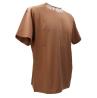 T-shirt SHIRT ART PRINT NECK COMFORT Marrone