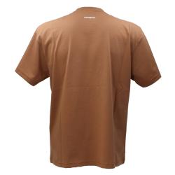 T-shirt SHIRT ART PRINT NECK COMFORT Marrone