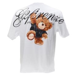 T-shirt SHIRT ART ROMANTIC BEAR Bianco