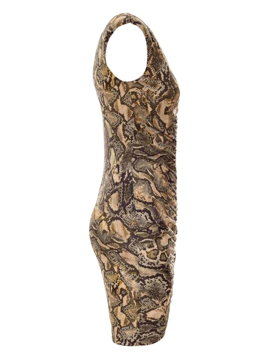 Just Cavalli Vestiti MINI DRESS JERSEY LUREX PRINT PYTON Multicolore 2
